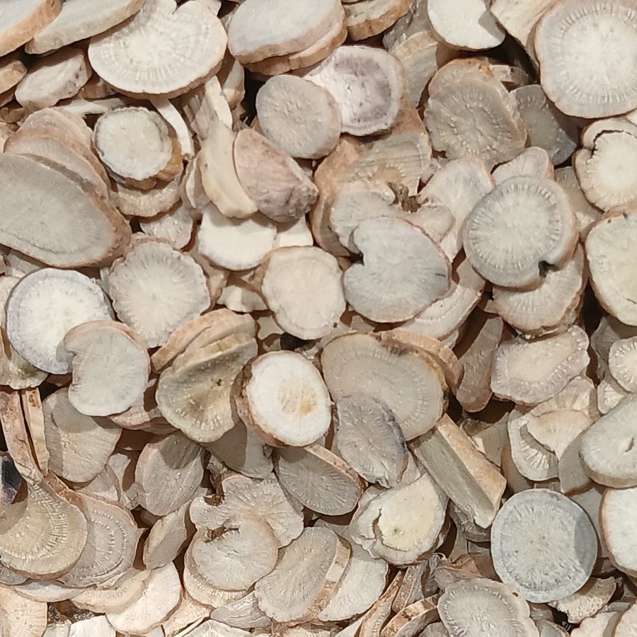 white peony root, dried root slices