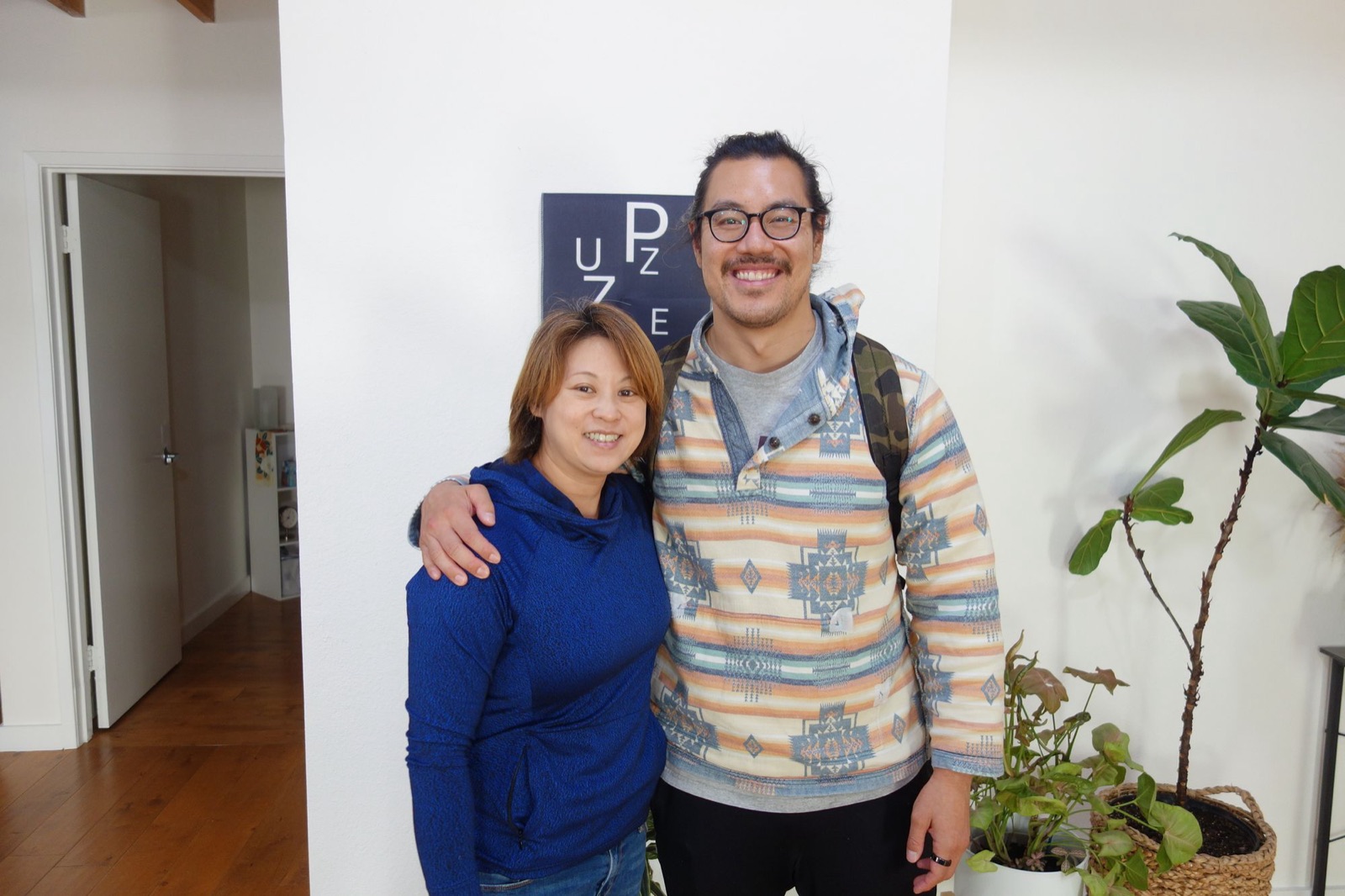 A patient with Dr Deb Ma at the Puzzle Acupuncture office in San Francisco